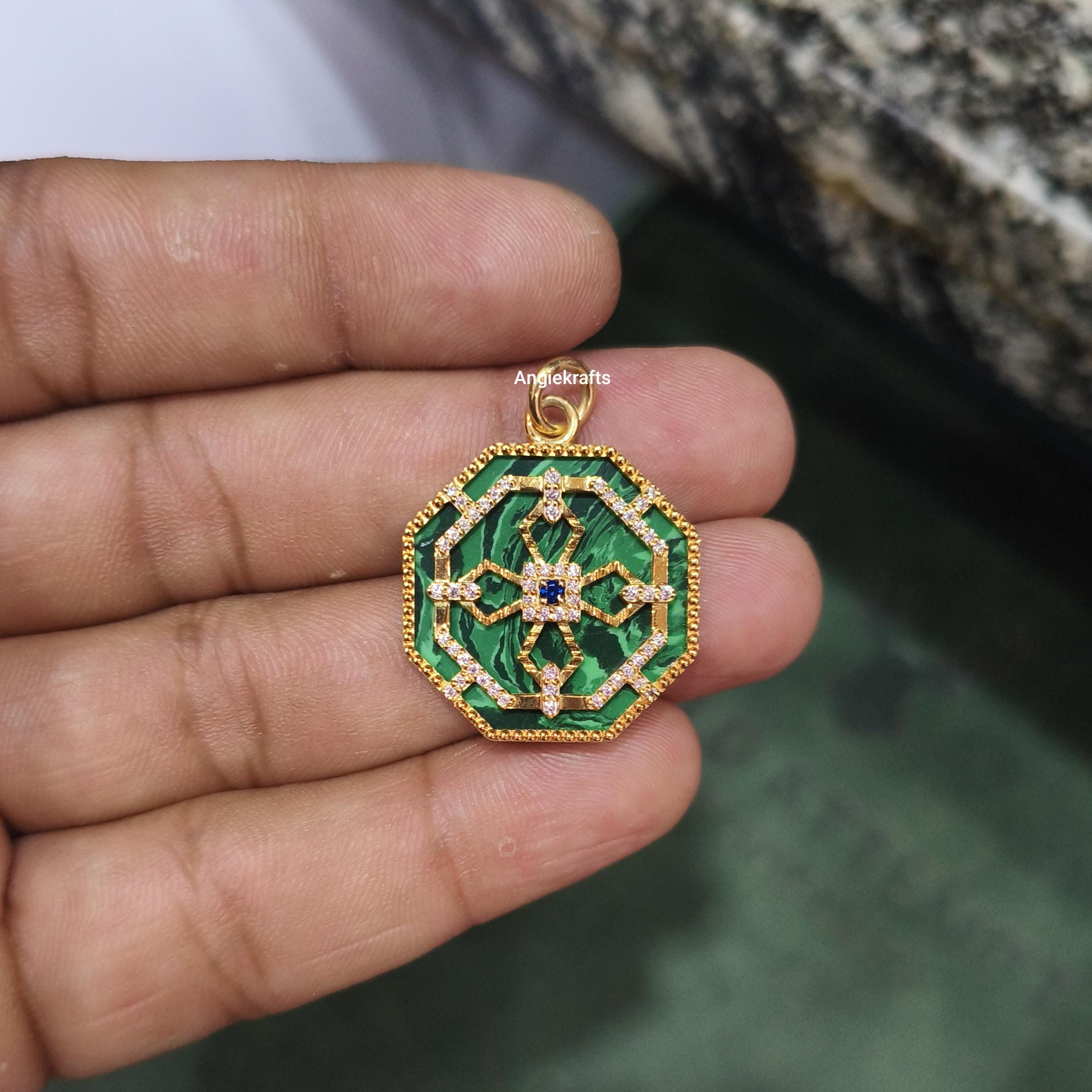 八角形ペンダント - Etsy 日本