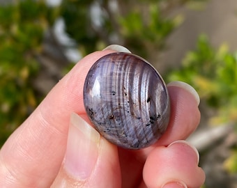 Ruby Corundum Palm Stone – Chatoyant Gemstone, India (Heart Chakra)