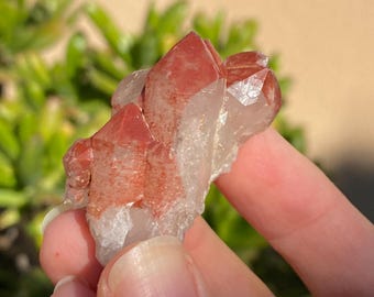 Orange River Red Hematite Quartz Cluster: Strength, Vitality, Grounding