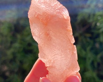 Rare Pink Nirvana Himalayan Ice Quartz: Glacial Hydrothermal Etchings, Enlightenment