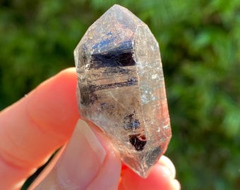 Yunnan Carbon Quartz -  Double Terminated, Crystal Healing, Akashic Clearing, Grounding