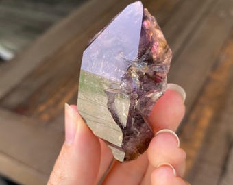 Shangaan Amethyst Hematite Fire, Phantom, Double Terminated, Divine Feminine, Personal Power