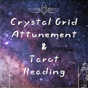 Crystal Grid-afstemming en tarotlezen - etherisch energiewerk, kristalhealing, tarotorakelkaarten, spirituele afstemming, healing op afstand