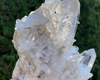 Large Lemurian Celebration Quartz Cluster: Crystal Community, Double Terminated, Rainbow