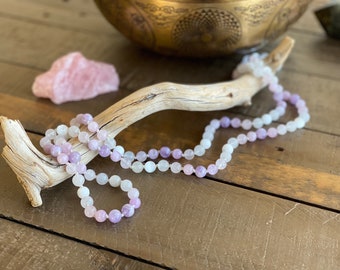 Higher Love - Infinity Mala: Amethyst, Kunzite, Rose Quartz, Selenite