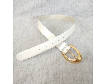 Thin cream belt Clearance