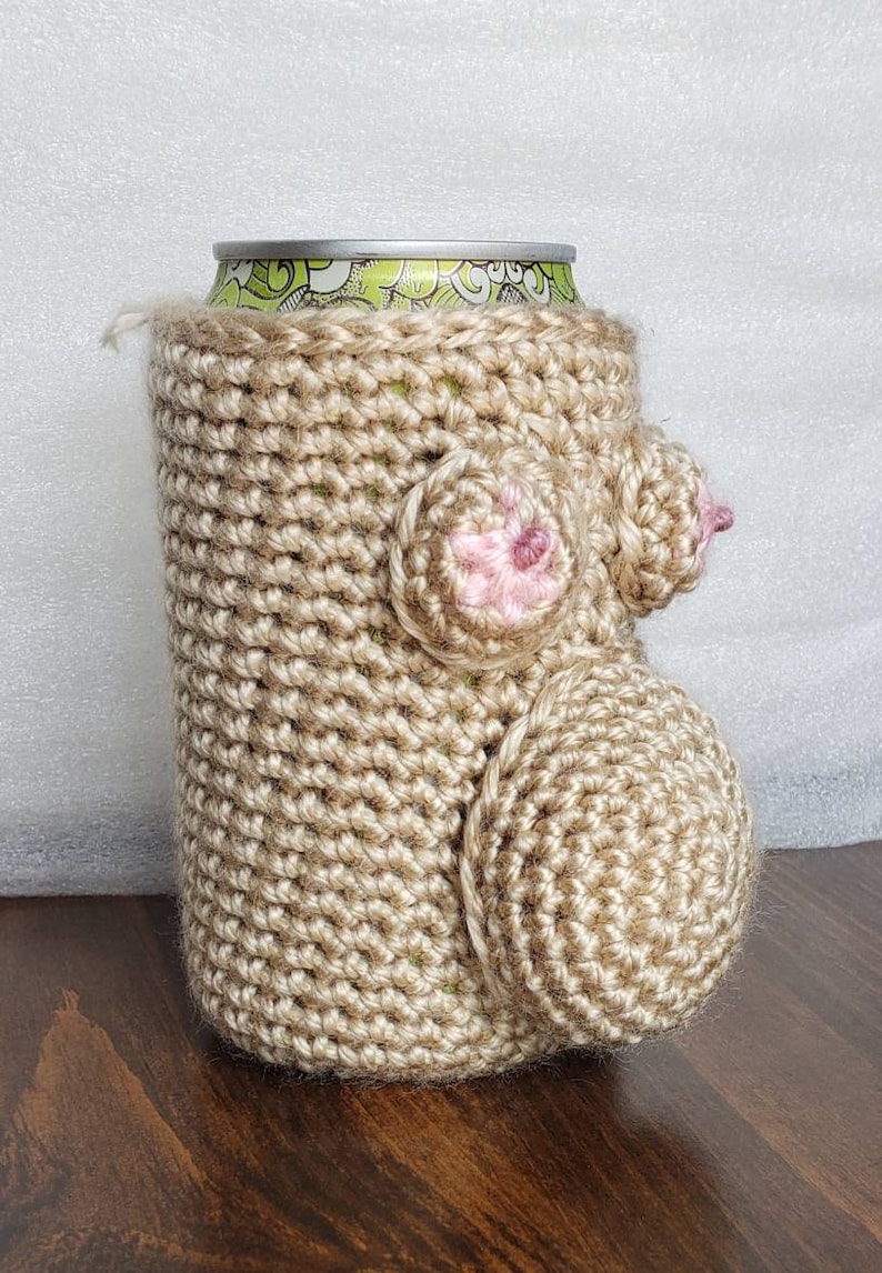 Can Cans Boob, Breast, Bikini, Beer Can, Crochet, Coozie, Cozy, Funny