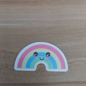 Kawaii Rainbow Mini Thank You Stickers 15 2-inch Stickers per Pack 