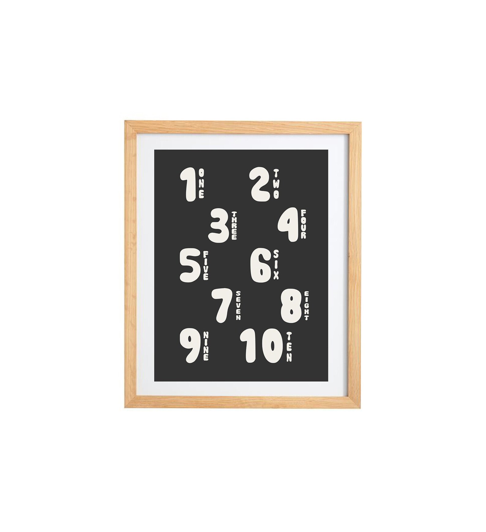 Number Chart Printable Etsy Number Chart Printable Etsy