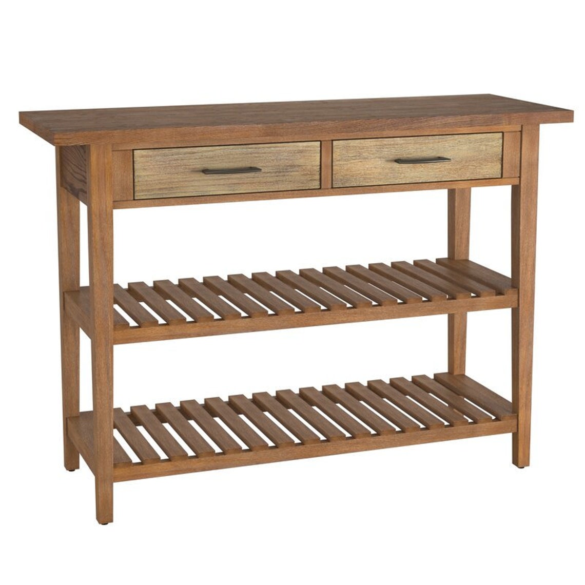 Rustic solid wood console table with drawers farmhouse etsy