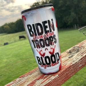 Troops Blood Tumbler