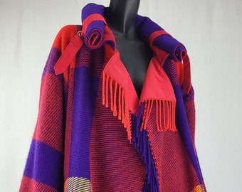 1980s Jean Charles De Castelbajac Red & Purple Plaid Vintage