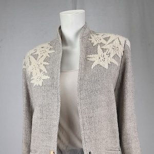1985 Anne Marie Beretta Paris Wool Embroidered Jacket