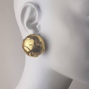 Vintage large YSL clip-on 1990's earrings