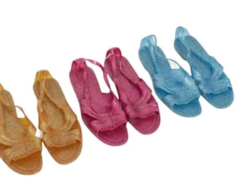 1980s Jelly Glitter Sandals