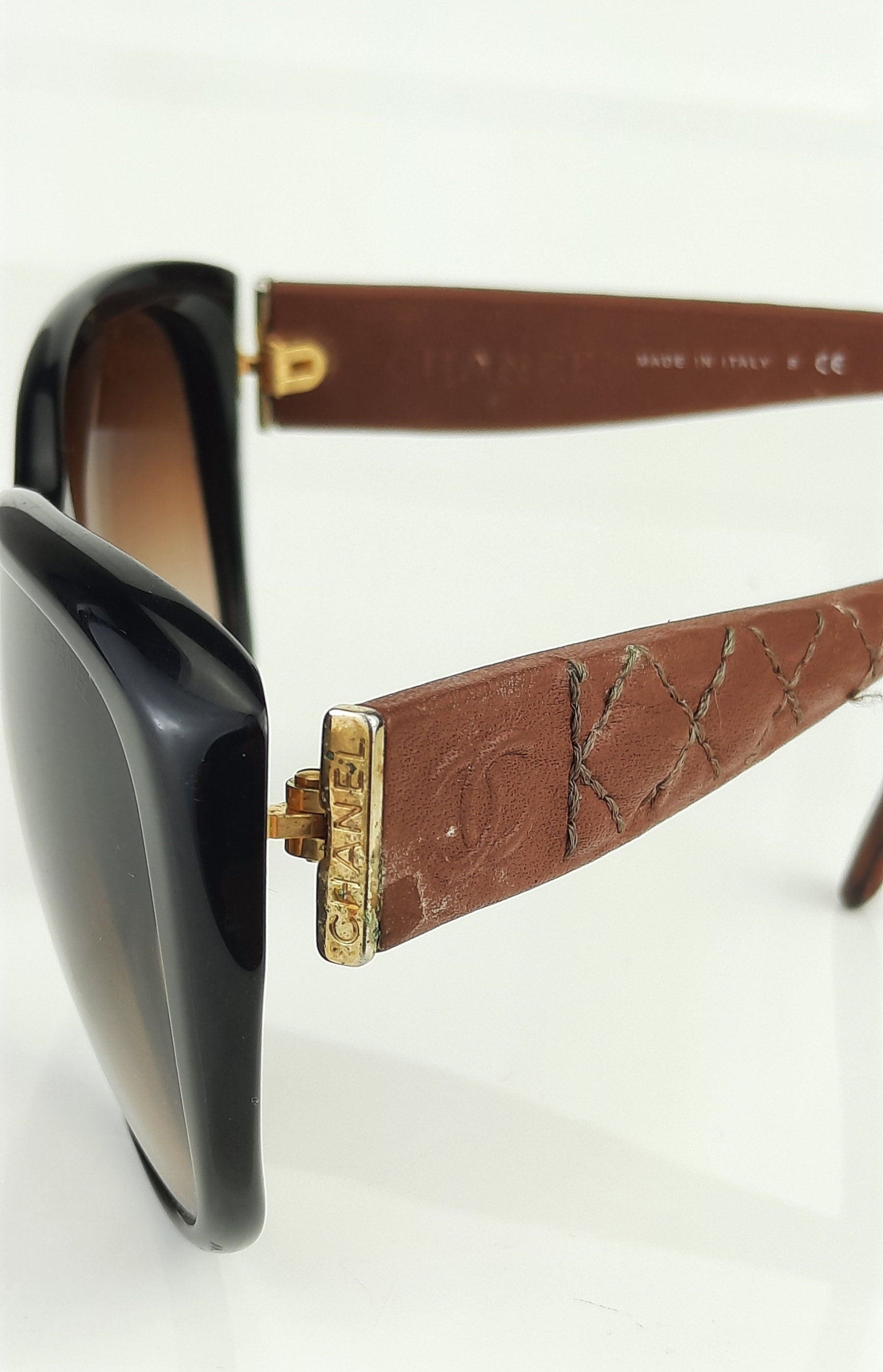 Chanel Quilted Leather Sunglasses 5199-Q - Etsy