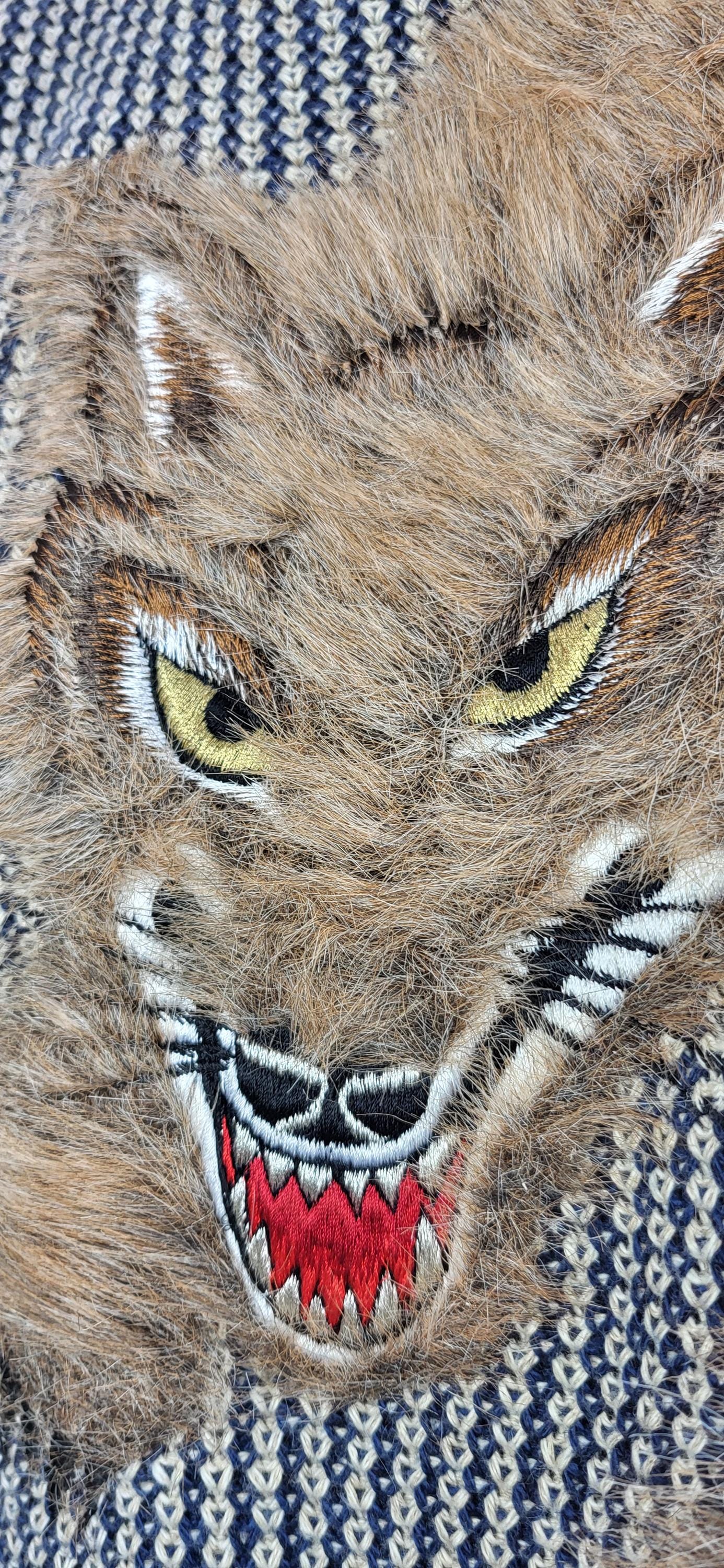 Vintage Kansai Yamamoto Linen/cotton Blend With Faux Fur 