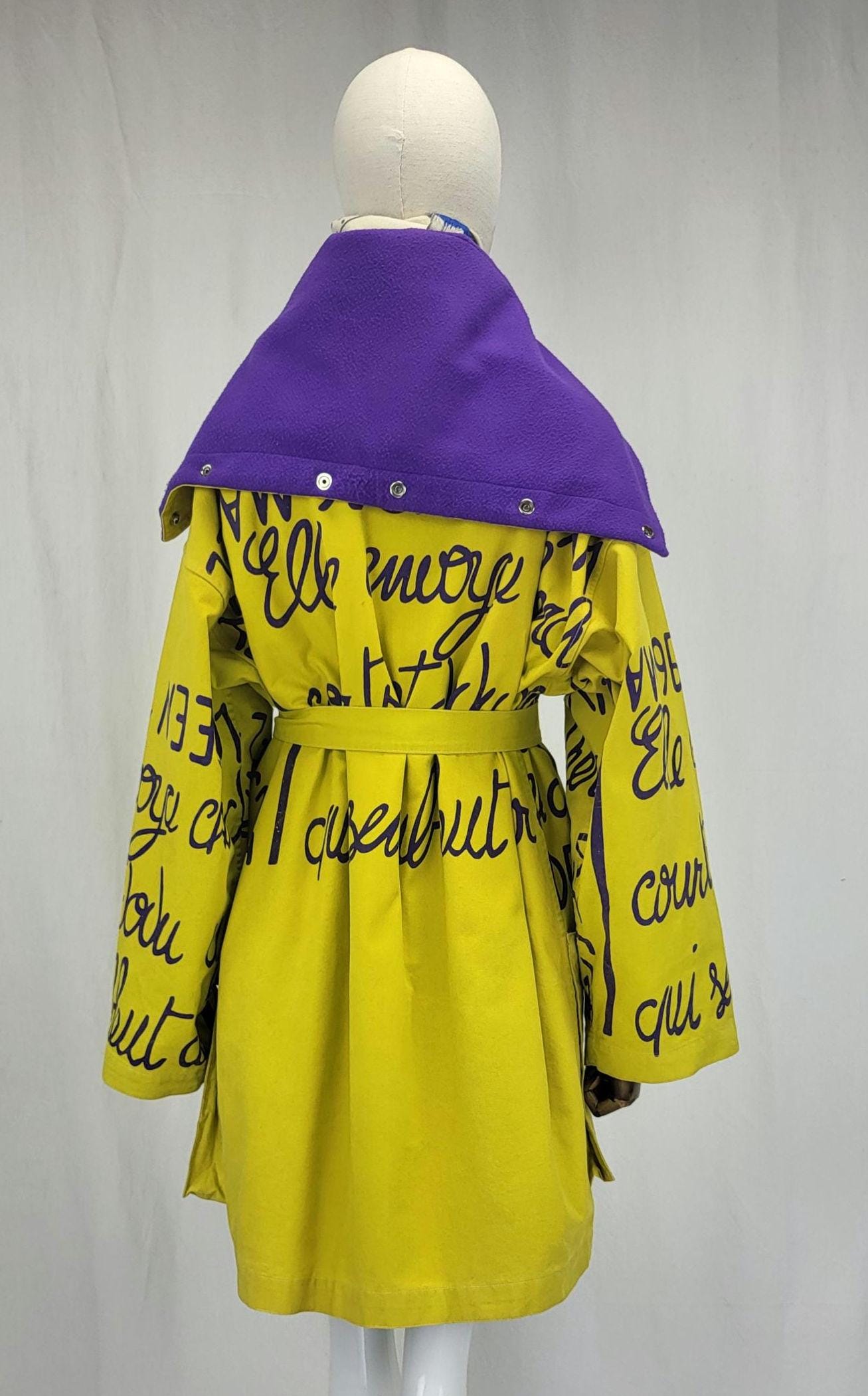 Jean-charles De Castelbajac Hooded Vintage Coat - Etsy