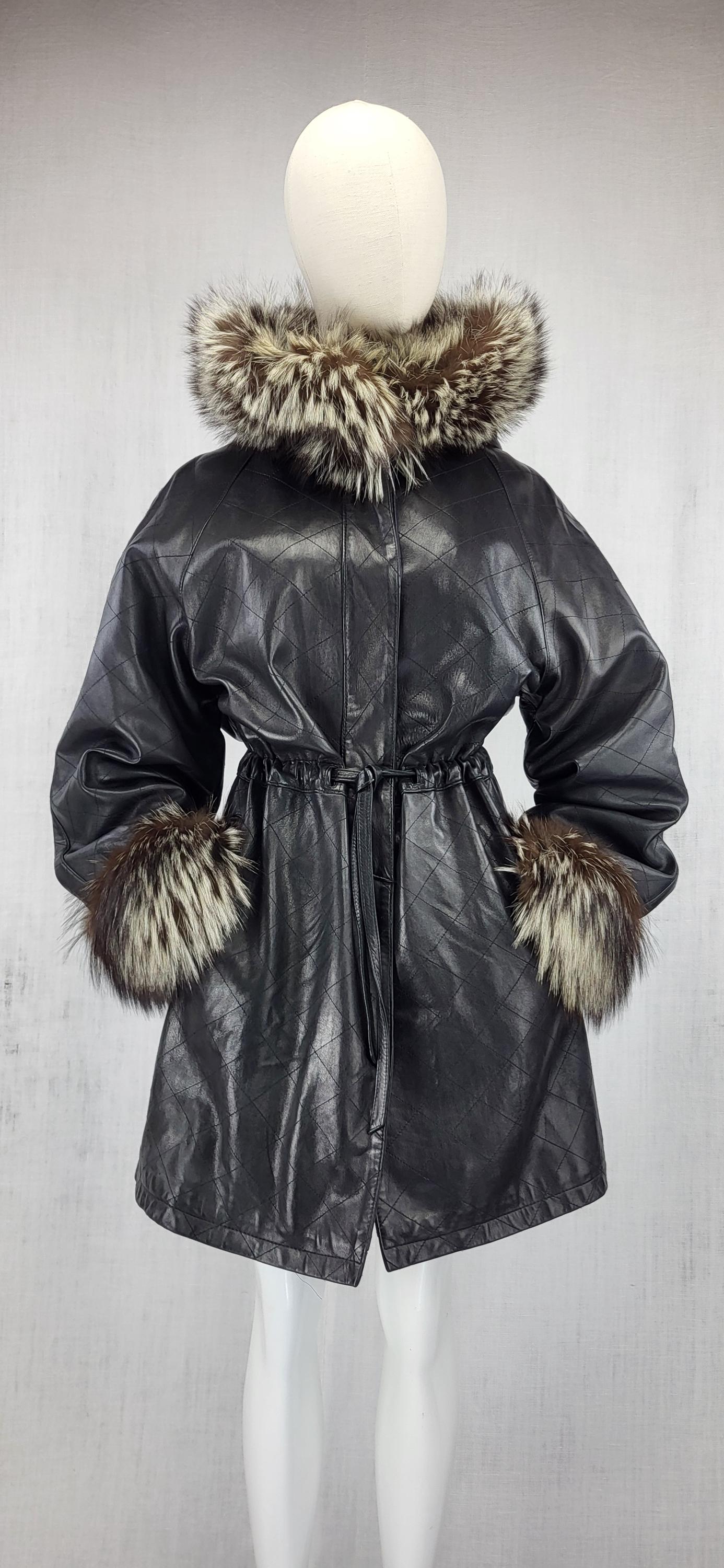Guy Laroche Fur Coat - Etsy