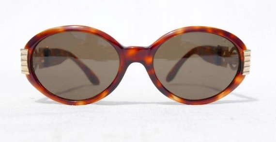 Chagall Vintagr Tortoise Shell Sunglasses Chagall LL2571 GOLD Tortoise Vintage Sunglasses Light Miror  main image 3