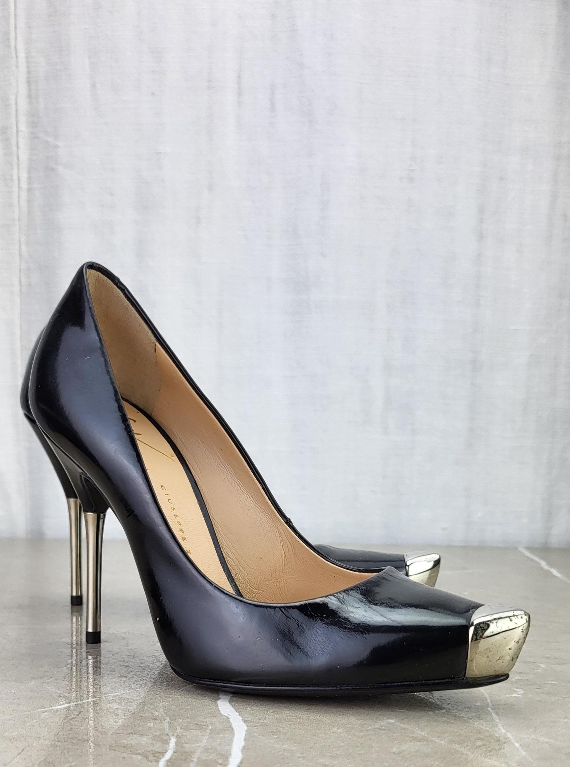 Giuseppe Zanotti Metal Toe Heels Sz. IT 35 - Etsy