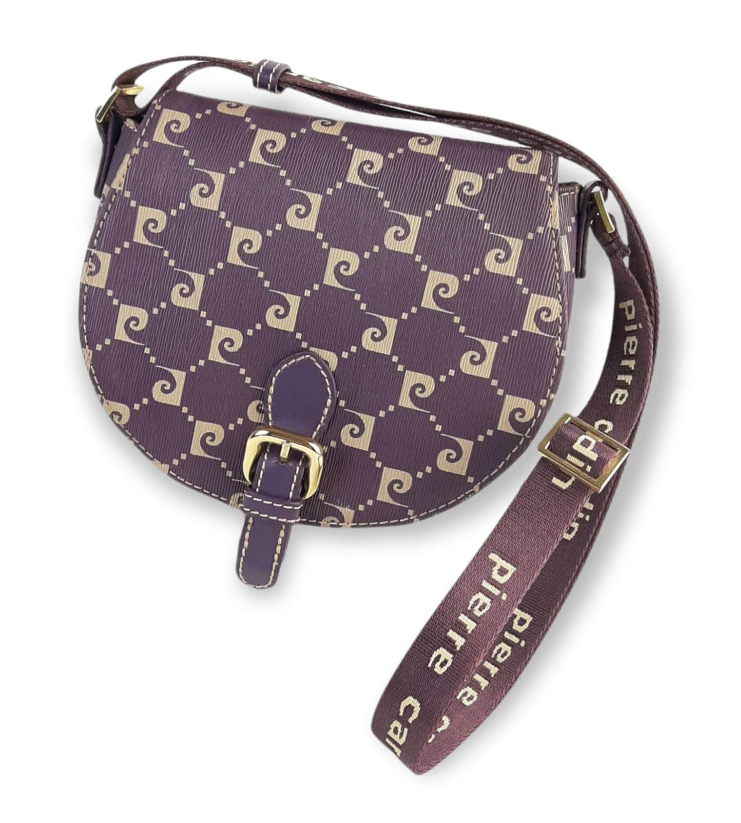 Cute Monogrammed Pierre Cardin Crossbody Bag With Adjustable 