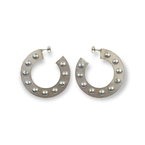 1980's Scooter Paris hoop earrings Gem