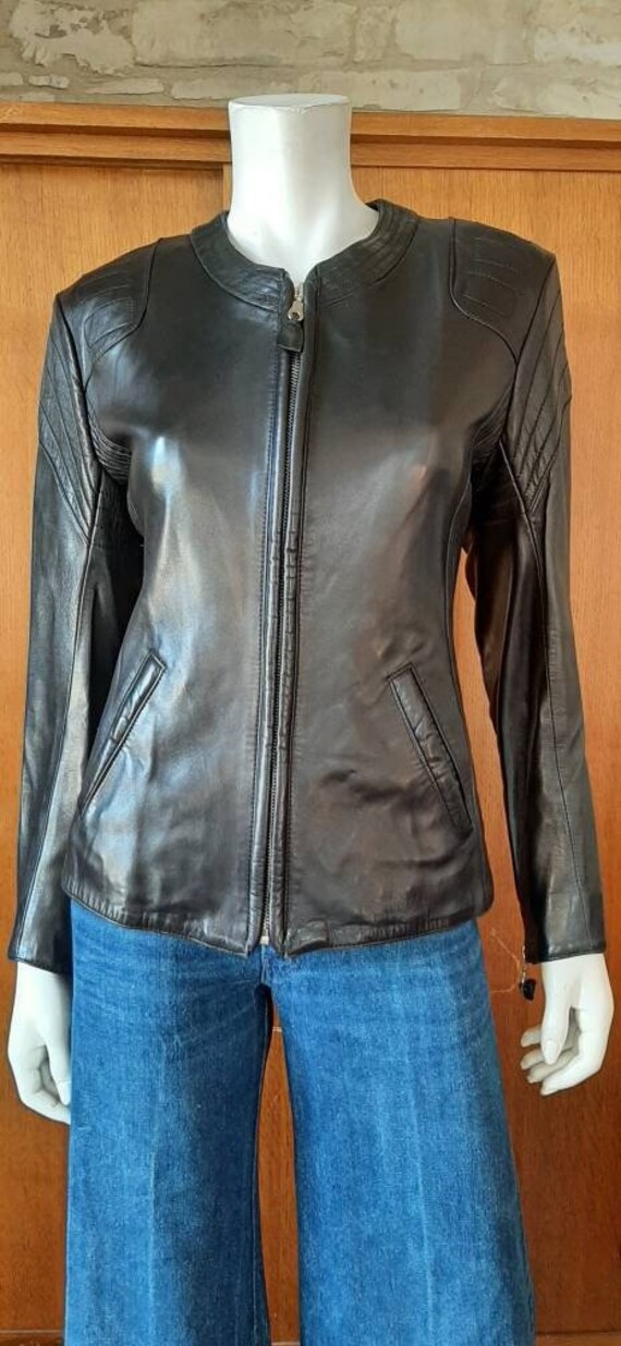 Vintage Sylvie Schimmel Paris leather jacket