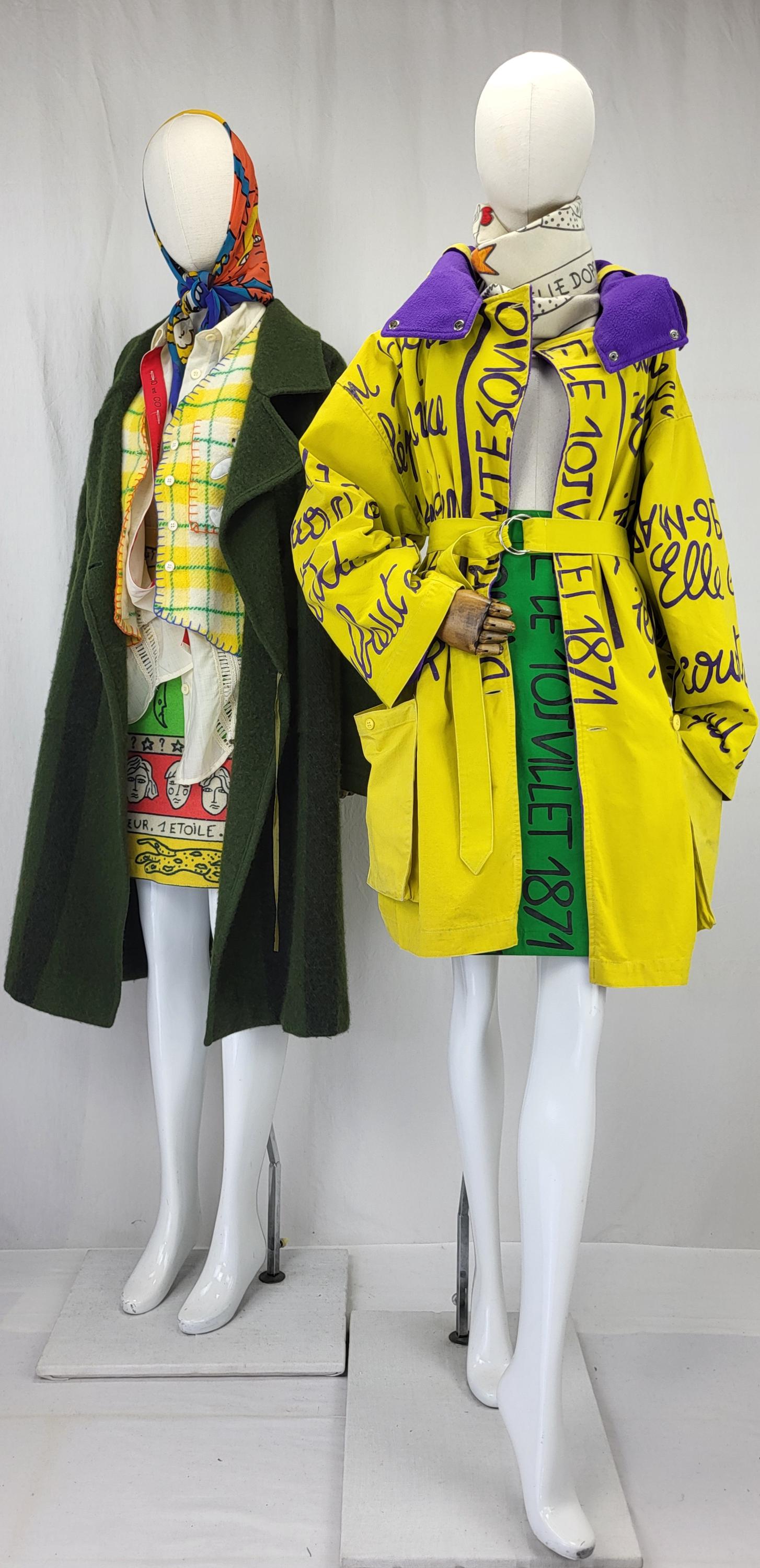 Jean-charles De Castelbajac Hooded Vintage Coat - Etsy