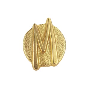 Claude Montana Metal golden colour brooch