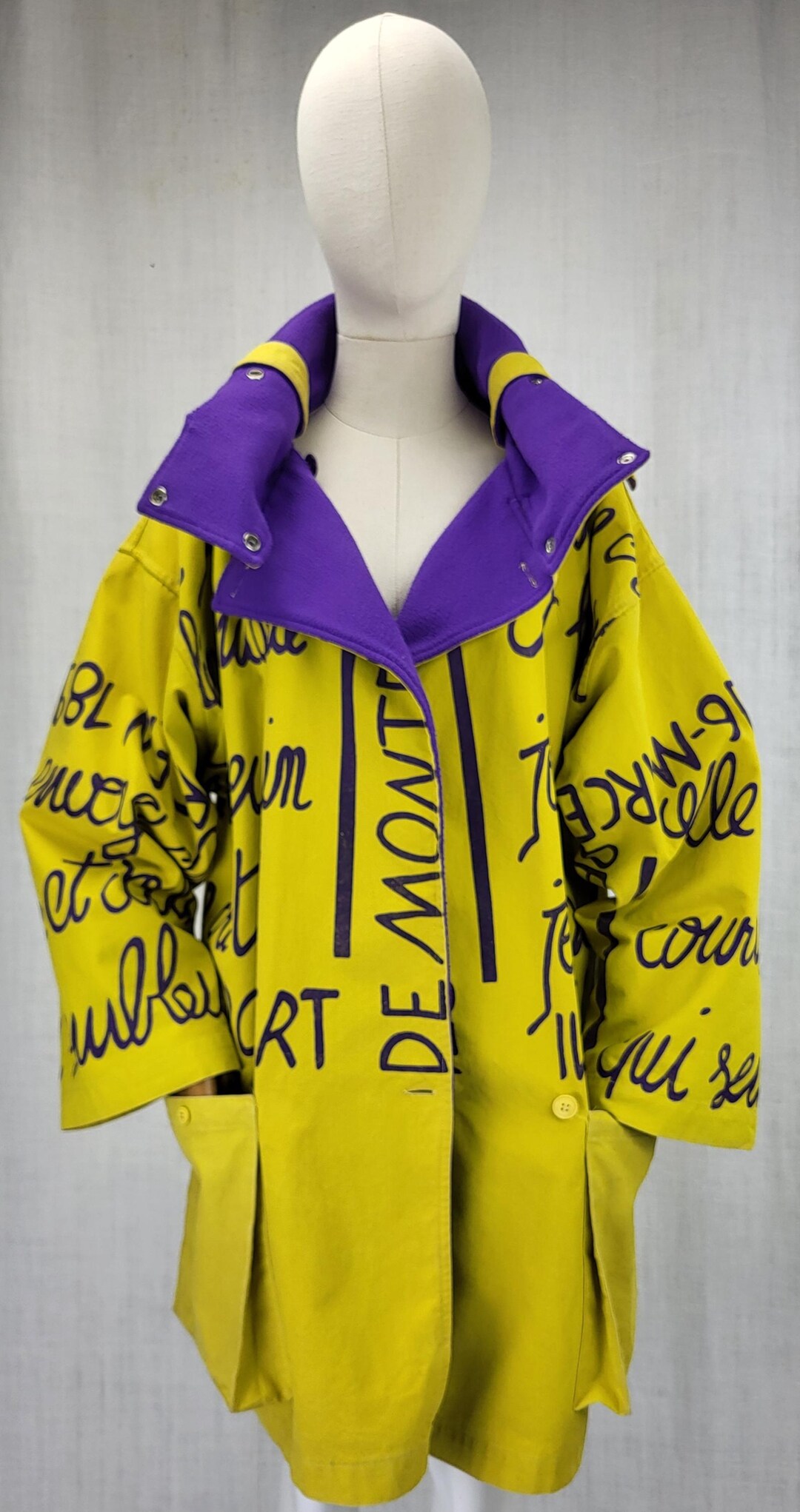 Jean-charles De Castelbajac Hooded Vintage Coat - Etsy