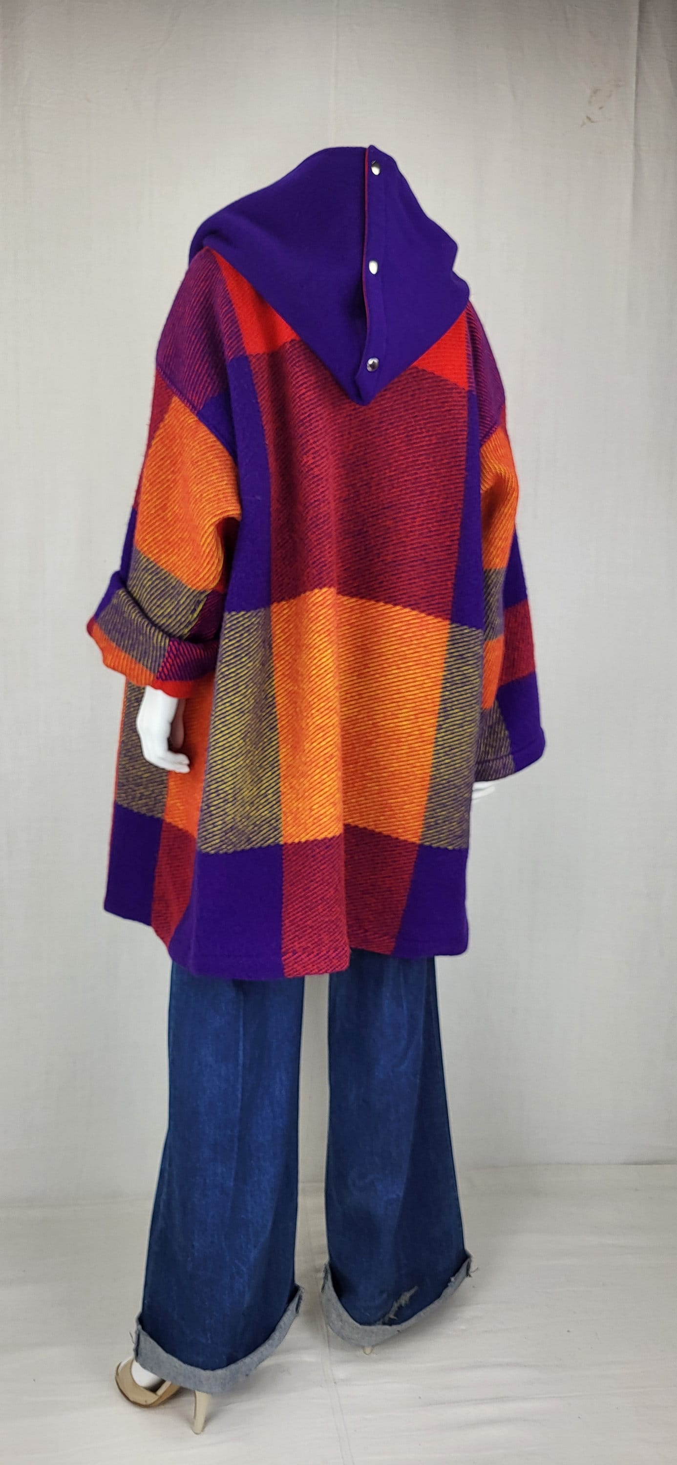1980s Jean Charles De Castelbajac Red & Purple Plaid Vintage