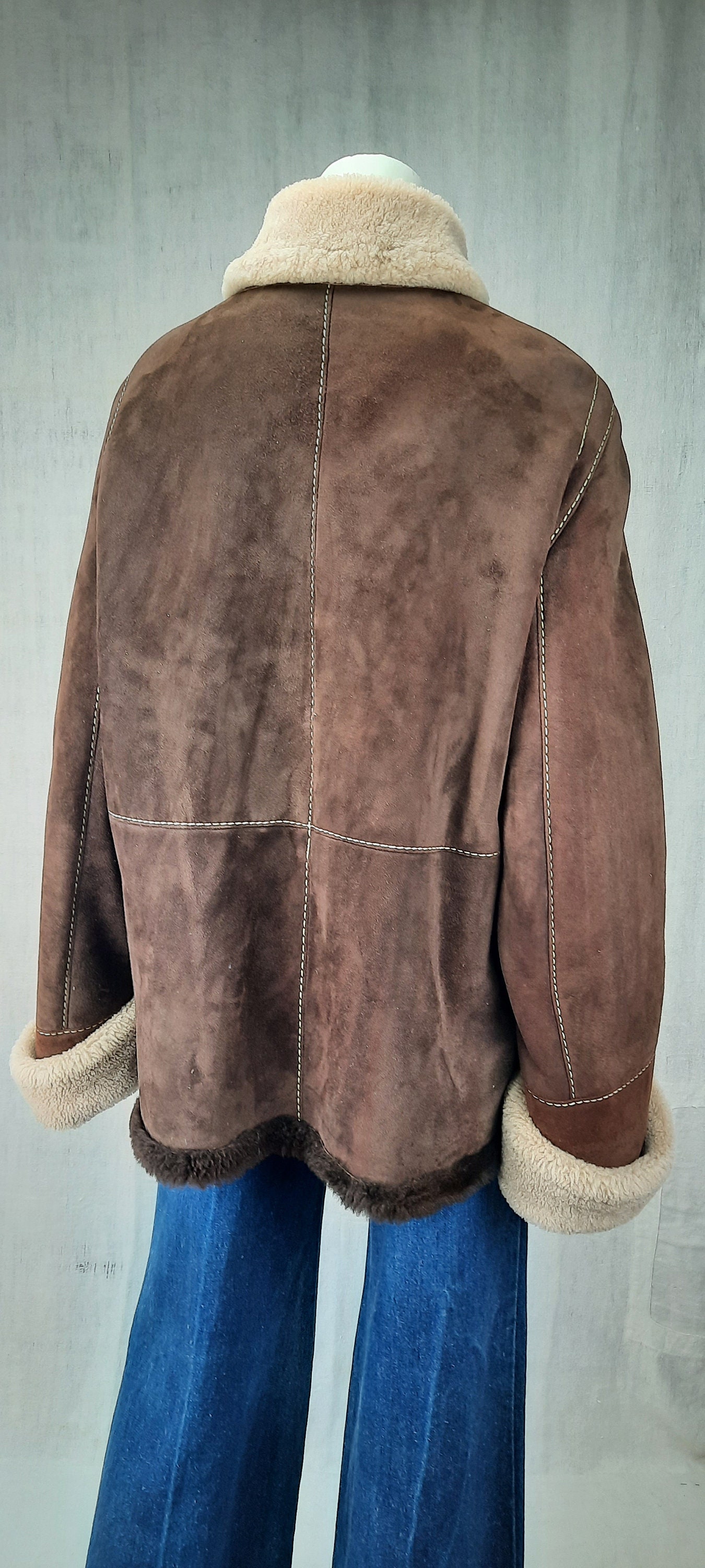 Anne Marie Beretta Shearling Brown Coat - Etsy Australia