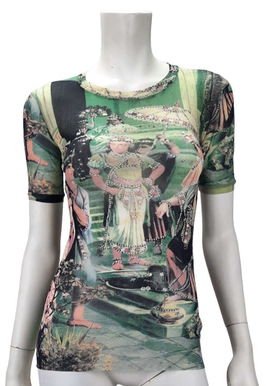 Jean Paul Gaultier S/S 1994 'les Tatouages' Print Sheer Mesh