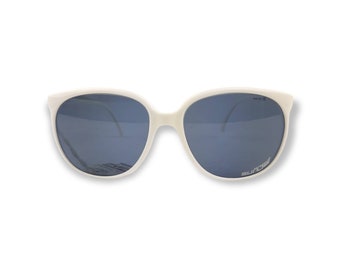 Década de 1980 Sunjet by Carrera gafas de sol blancas 5243-70