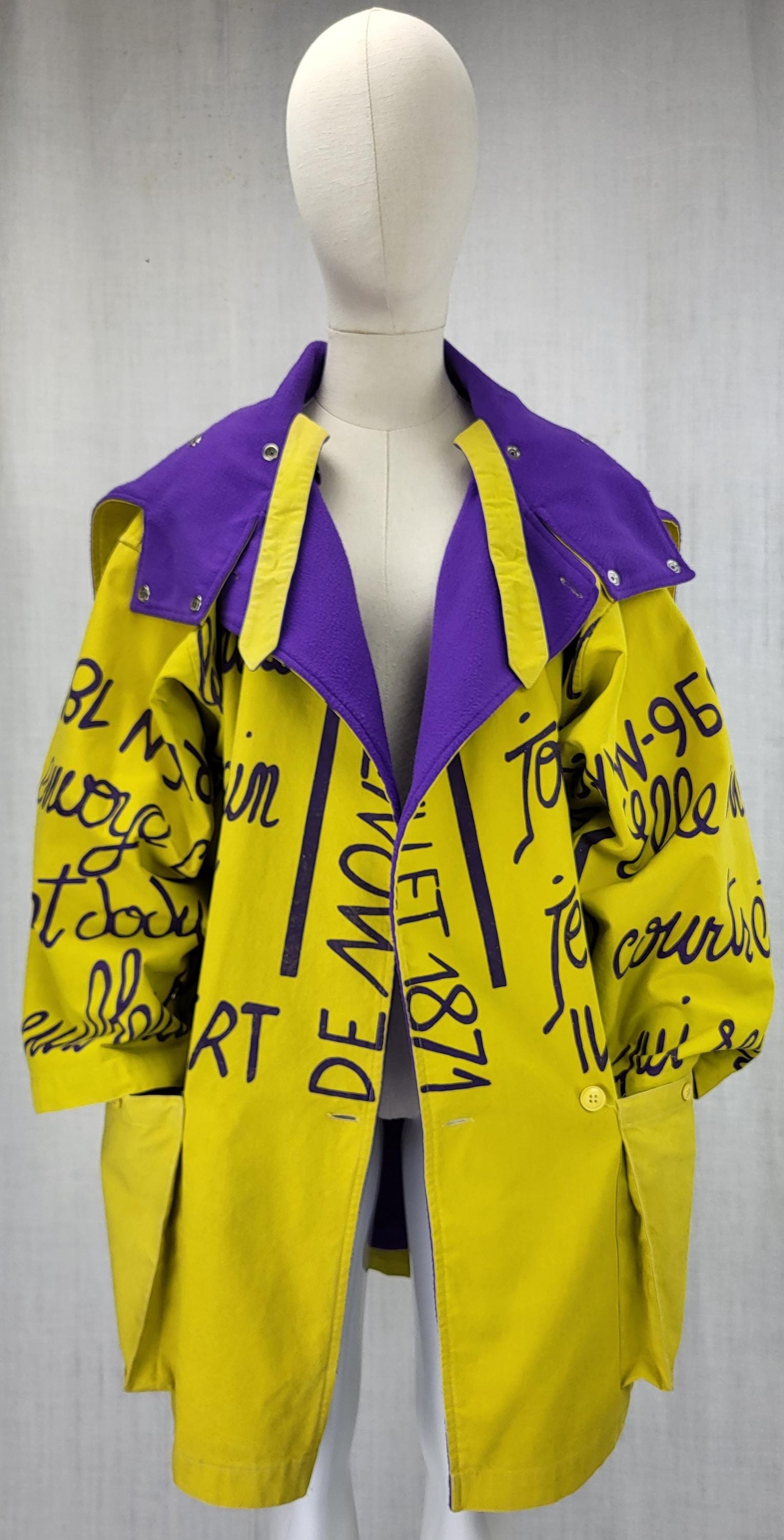 Jean-charles De Castelbajac Hooded Vintage Coat - Etsy