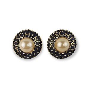 1990s Moschino clip-on earrings