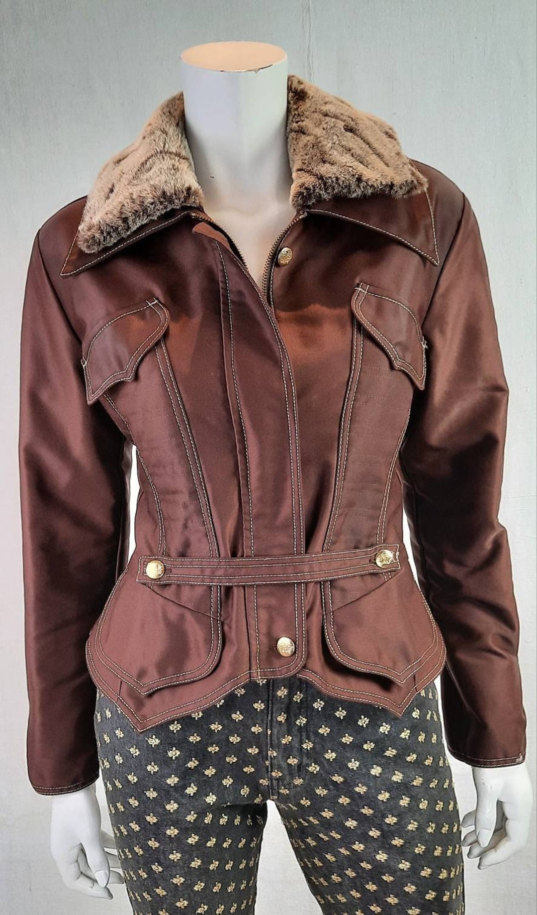 Vintage Kristina Popovitch Bomber Jacket - Etsy