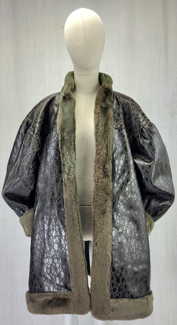 Vintage Yves Saint Laurent Textured Shearling Coat - Etsy