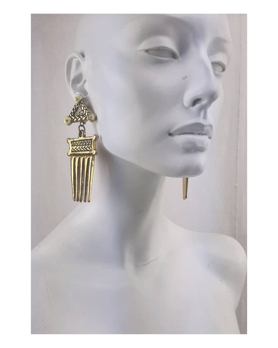 Boucles D'oreilles à Clips Scooter En Métal Argenté - Occasion - Style Sans Perçage