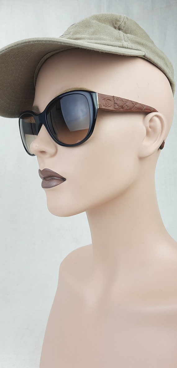 Chanel Quilted Leather Sunglasses 5199-Q - image 9