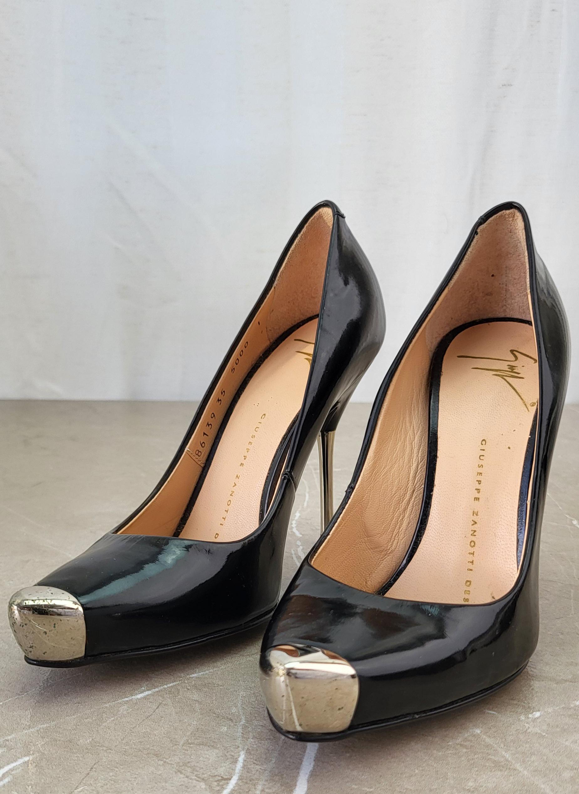 Giuseppe Zanotti Metal Toe Heels Sz. IT 35 - Etsy
