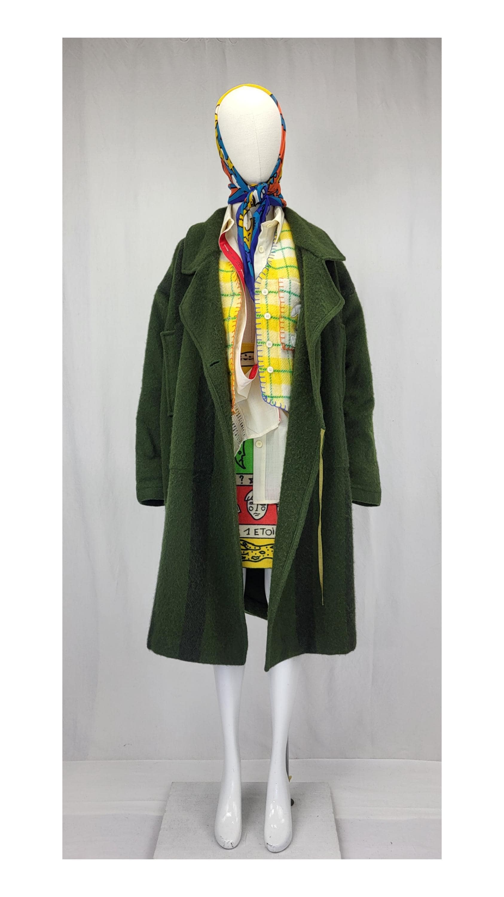 Jean Charles De Castelbajac Vintage Wool Coat - Etsy