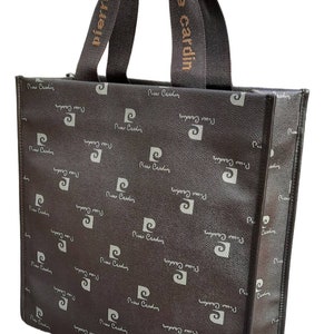 Pierre Cardin Monogramm Shopper Braun Tasche