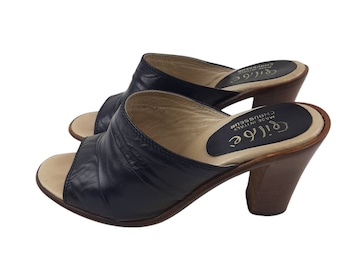 Italian leather mules