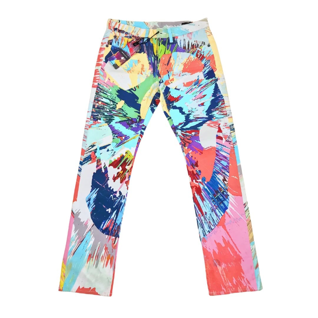 Rare Damien Hirst X Levis Swirl Spin Art- Denim Jeans Rare Damien Hirst X Levis Swirl Spin Art- Denim Jeans