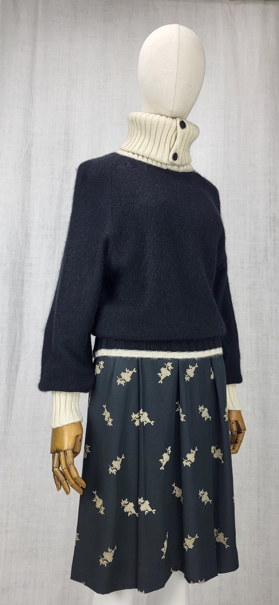 Chloé, Vintage 70s-80s Chloé by Karl Lagerfeld Mohair Turtleneck Sweater