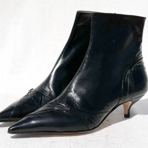 Botines de tacón bajo de Alessandro Dell'acqua (sin usar)