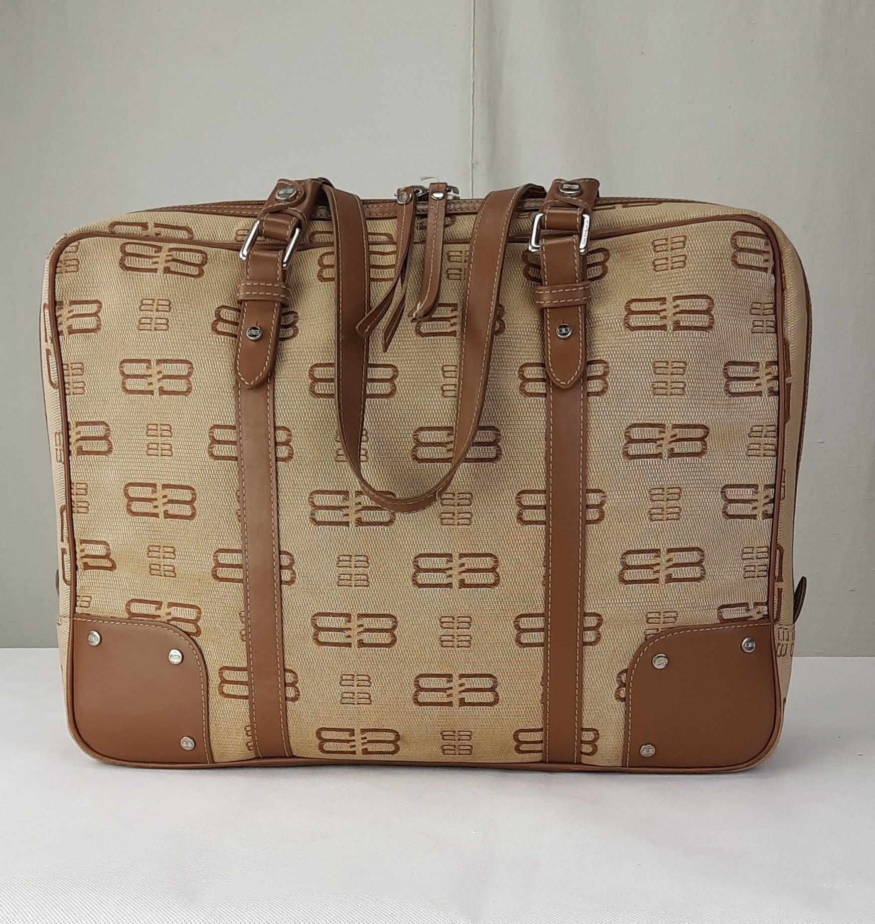 Balenciaga Over the Shoulder Vintage Monogram Logo Briefcase - Etsy 