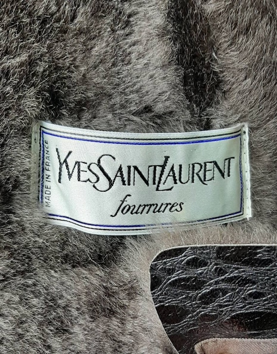 Vintage Yves Saint Laurent Textured Shearling Coat - Etsy